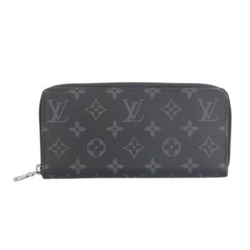 Louis Vuitton Zippy Wallet Horizontal Monogram Eclipse Black Long